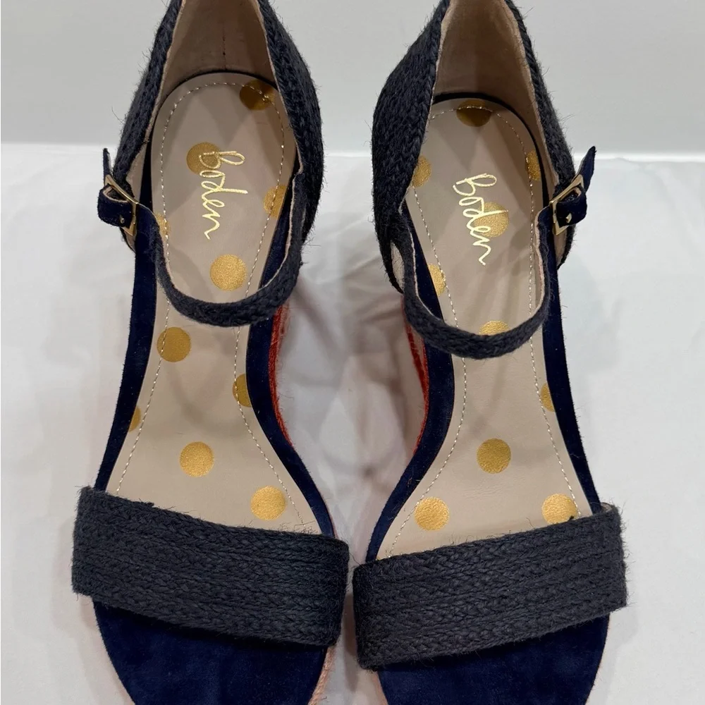 Boden Lily Rainbow Espadrille Wedge Sandals Size 6 (EU 37) Platform Ankle Strap